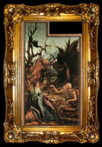 framed  Matthias  Grunewald Sts Paul and Antony in the Desert, ta009-2